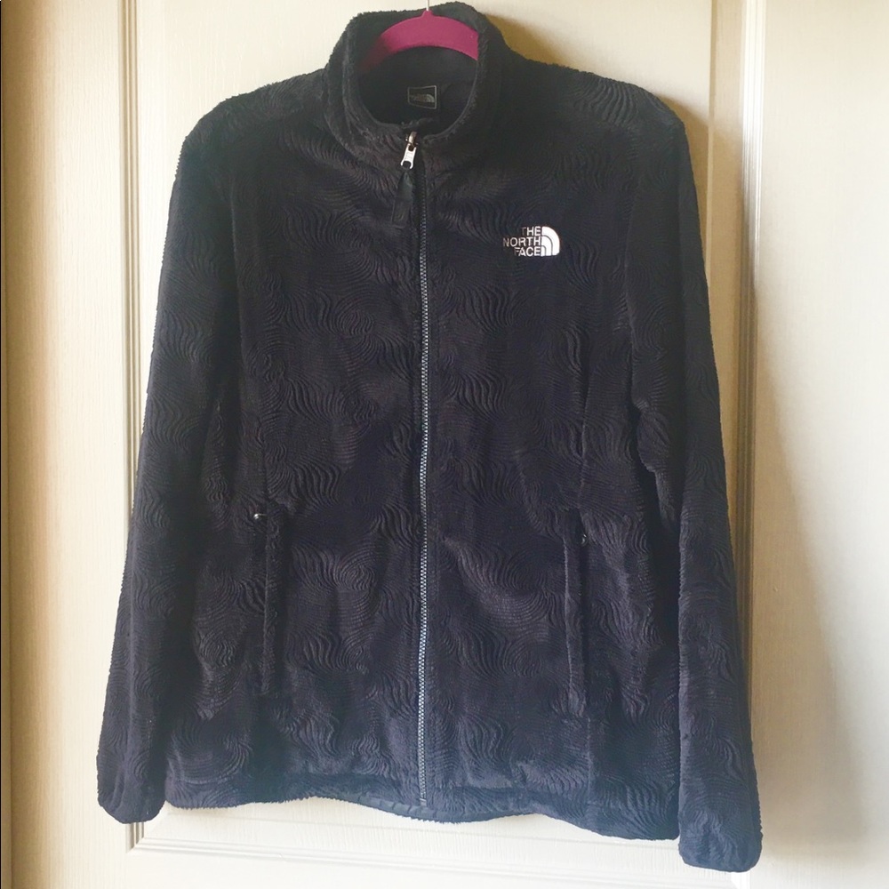 Women’s The North Face Large Velour Black Jacket.